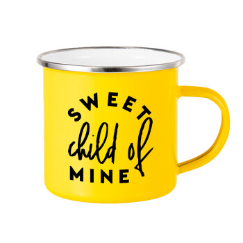 Sweet child of mine!, Yellow Enamel Metallic Cup 360ml