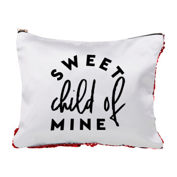 Sweet child of mine!, Red sequin cosmetic bag