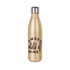 Glitter gold stainless steel thermos bottle, double-walled, 500ml