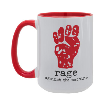 Rage against the machine, Κούπα Mega 15oz, κεραμική Κόκκινη, 450ml