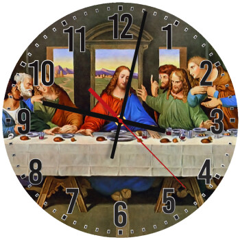 The Last Supper, Ρολόι τοίχου ξύλινο (30cm)