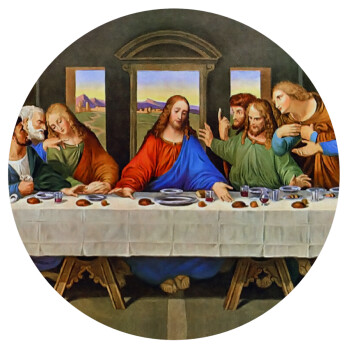 The Last Supper, Mousepad Round 20cm