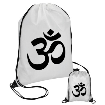 Om, Pouch bag with black cords (1 piece)