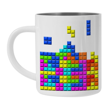 Tetris blocks, Mug Stainless steel double wall 450ml