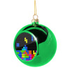 Green Christmas tree ornament ball 8cm