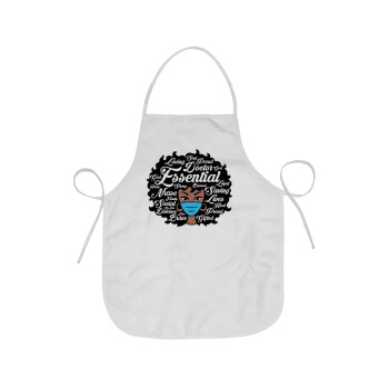 i love melanin, Chef Apron Short Full Length Adult (63x75cm)