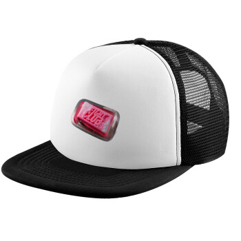 Fight Club, Adult Soft Trucker Hat with Black/White Mesh (POLYESTER, ADULT, UNISEX, ONE SIZE)