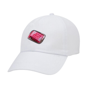 Fight Club, Adult Baseball Cap White 5-panel (POLYESTER, ADULT, UNISEX, ONE SIZE)