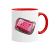 Mug colored red, ceramic, 330ml