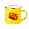 Yellow Enamel Metallic Cup 360ml