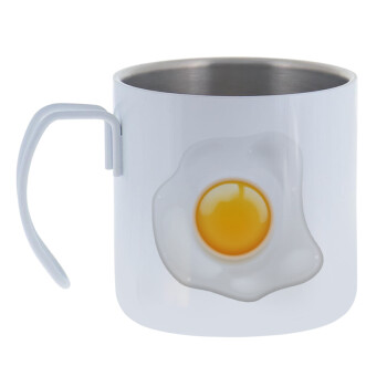 Fry egg, Mug Stainless steel double wall 400ml