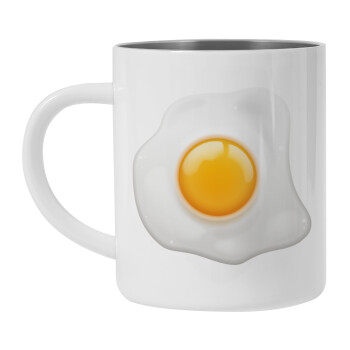 Fry egg, Mug Stainless steel double wall 450ml