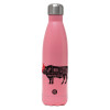 Metal mug thermos Pink Mat (Stainless steel), double wall, 500ml