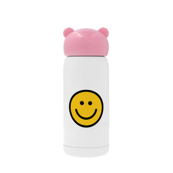 Smile classic, Pink stainless steel thermal flask, 320ml