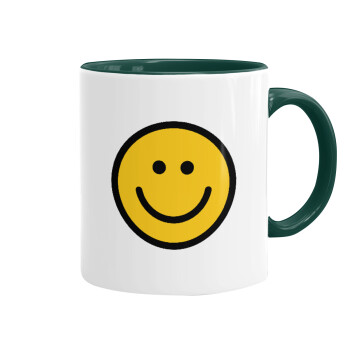 Smile classic, Mug colored green, ceramic, 330ml