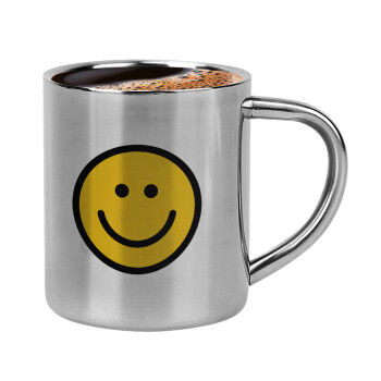 Smile classic, Double-wall metal cup for espresso (220ml)