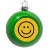 Green Christmas tree ornament bauble 8cm