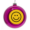 Purple Christmas tree ornament bauble 8cm