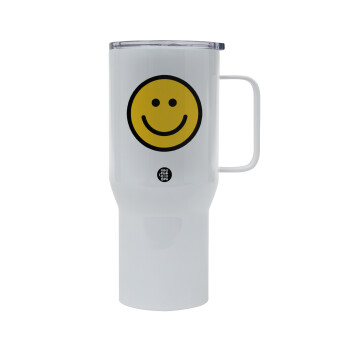 Smile classic, Mega Stainless steel Tumbler with lid, double wall 750L