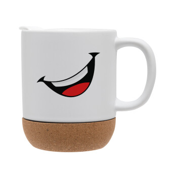 Φατσούλα γελάω!!!, Ceramic coffee mug Cork (MAT), 330ml (1pcs)