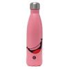 Metal mug thermos Pink Mat (Stainless steel), double wall, 500ml