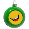 Green Christmas tree ornament bauble 8cm