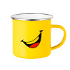 Yellow Enamel Metallic Cup 360ml