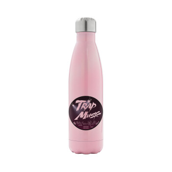 Trap music, Metal mug thermos Pink Iridiscent (Stainless steel), double wall, 500ml