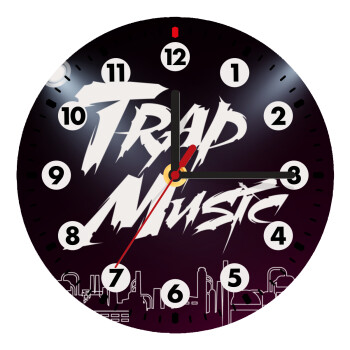 Trap music, Wooden wall clock (20cm)