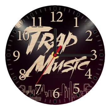 Trap music, Ρολόι τοίχου ξύλινο plywood (20cm)