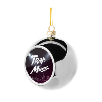 Trap music, Silver 8cm Christmas tree ball ornament