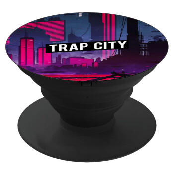 Trap city, Phone Holders Stand  Black Hand-held Mobile Phone Holder