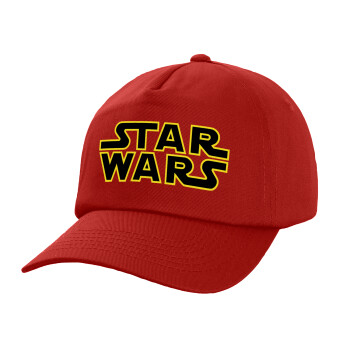Star Wars, Καπέλο παιδικό Baseball, 100% Βαμβακερό Twill, Κόκκινο (ΒΑΜΒΑΚΕΡΟ, ΠΑΙΔΙΚΟ, UNISEX, ONE SIZE)
