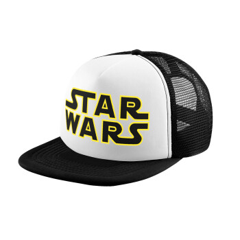 Star Wars, Child's Soft Trucker Hat with BLACK/WHITE Mesh (POLYESTER, CHILD, ONE SIZE)