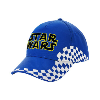 Star Wars, Adult Ultimate BLUE RACING Cap, (100% COTTON DRILL, ADULT, UNISEX, ONE SIZE)