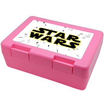 Star Wars, Children's cookie container PINK 185x128x65mm (BPA free plastic)