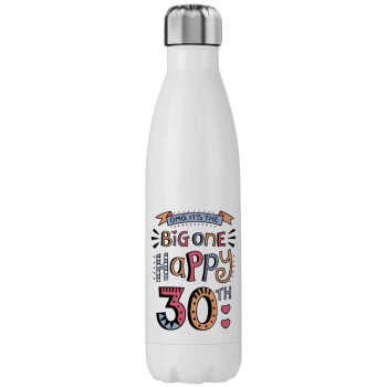 Big one Happy 30th, Stainless steel, double-walled, 750ml
