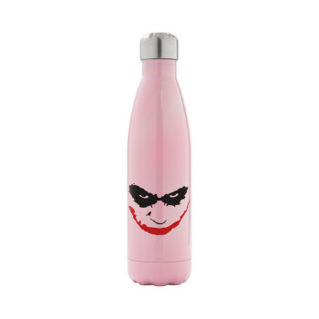 The joker smile, Metal mug thermos Pink Iridiscent (Stainless steel), double wall, 500ml