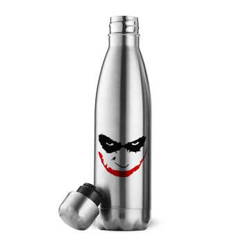 The joker smile, Inox (Stainless steel) double-walled metal mug, 500ml