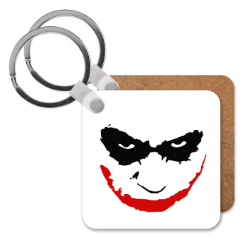 The joker smile, Μπρελόκ Ξύλινο τετράγωνο MDF