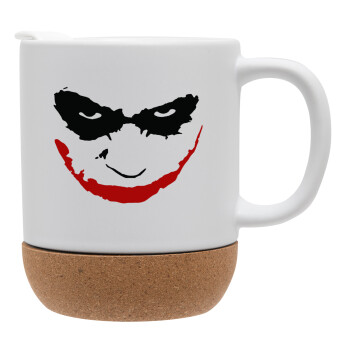 The joker smile, Ceramic coffee mug Cork (MAT), 330ml (1pcs)