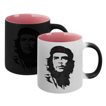Che Guevara, Κούπα Μαγική εσωτερικό ΡΟΖ, κεραμική 330ml που αλλάζει χρώμα με το ζεστό ρόφημα (1 τεμάχιο)