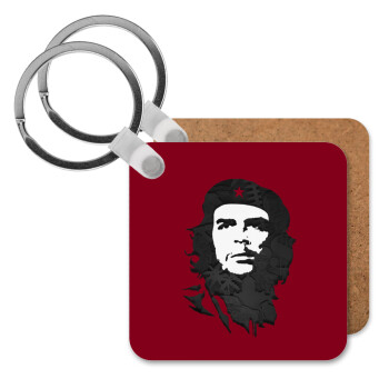 Che Guevara, Μπρελόκ Ξύλινο τετράγωνο MDF