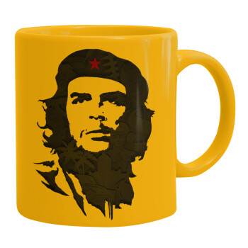 Che Guevara, Ceramic coffee mug yellow, 330ml