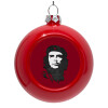 Red Christmas tree ornament bauble 8cm