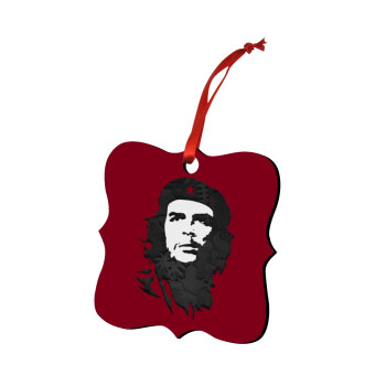 Che Guevara, Christmas ornament polygon wooden 7.5cm