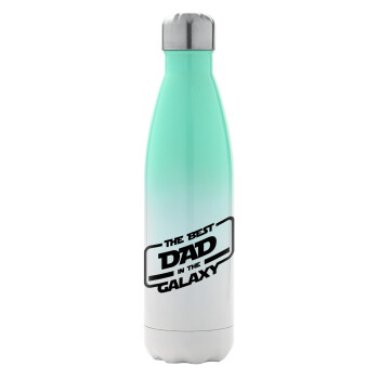 The Best DAD in the Galaxy, Metal mug thermos Green/White (Stainless steel), double wall, 500ml