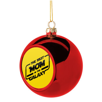 The Best MOM in the Galaxy, Χριστουγεννιάτικη μπάλα δένδρου Κόκκινη 8cm