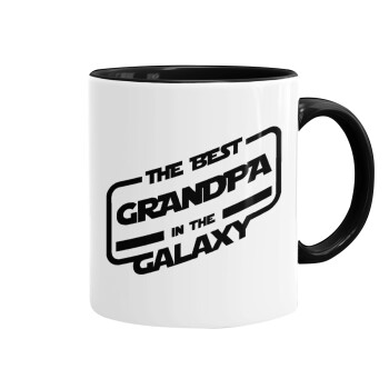 The Best GRANDPA in the Galaxy, Mug colored black, ceramic, 330ml