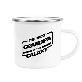 The Best GRANDPA in the Galaxy, Metallic enamel cup white 360ml